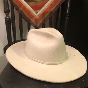 Brixton Wool White Cowboy Hat